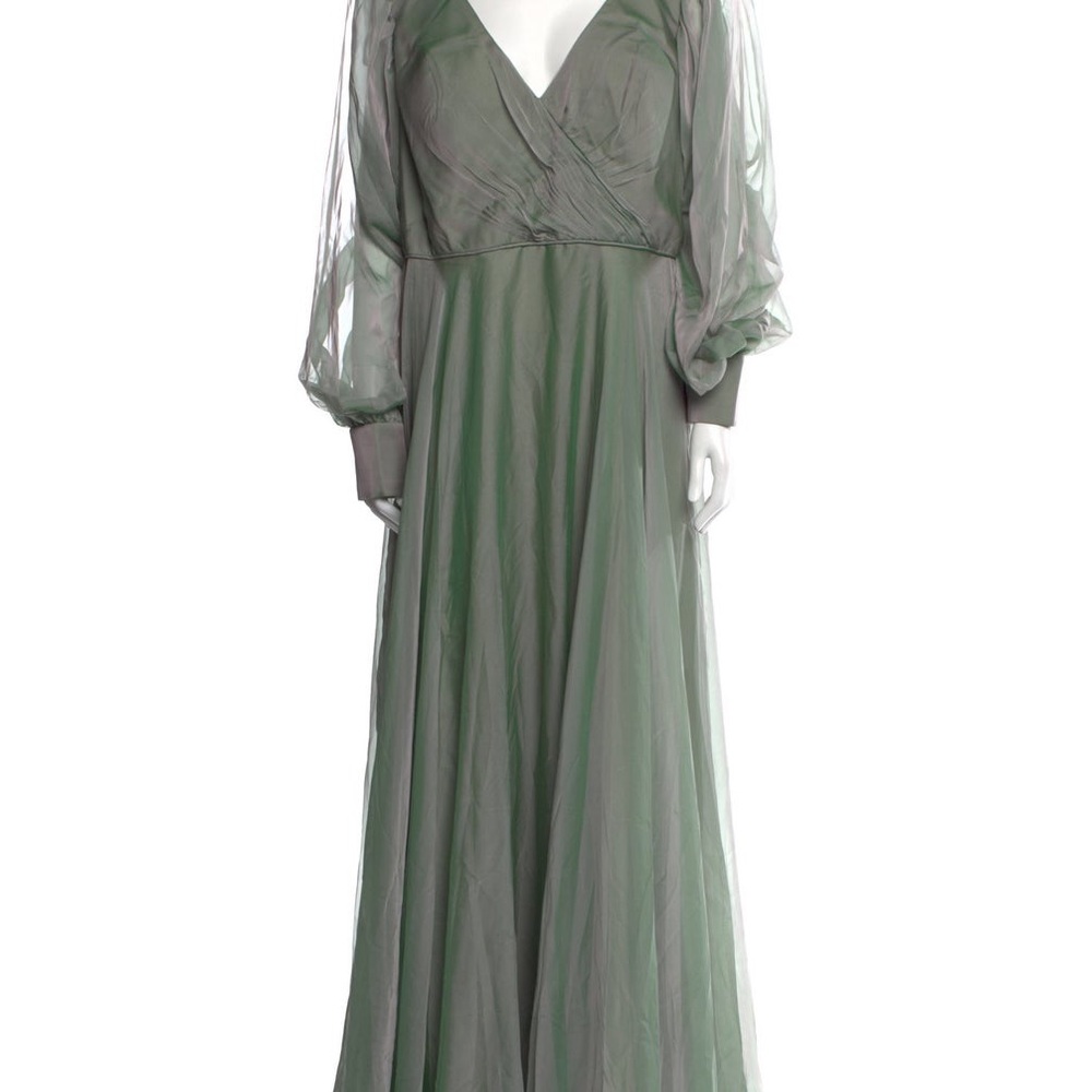 MAC DUGGAL 67873 DRESS In SAGE - Picture 8 of 10